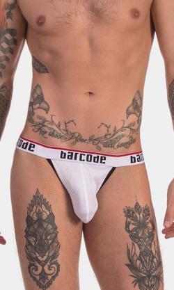 BARCODE Cosme Jock - White/Black - Size M