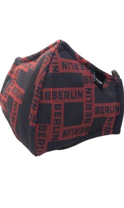 MASK ''Berlin'' - BARCODE - Black/Bordeaux