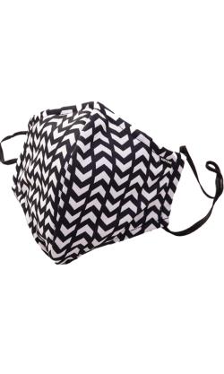 Masque Tissu ''colonel Liam'' - Barcode - Blanc/Noir