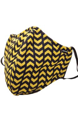 Masque Tissu ''colonel Liam'' - Barcode - Jaune/Noir