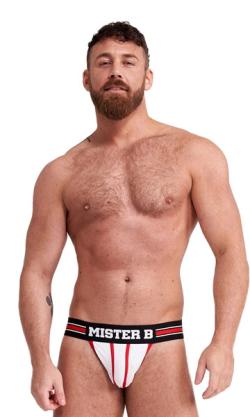 JockStrap  Urban ''Poznan'' - Mr.B - Blanc/Rouge - Taille XL