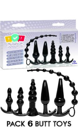 Pack Try-Curious - Anal Butt Plugs Noir - icon