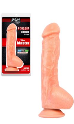 The Master - Monster Cock - Push - Natural - Size 10 Inches