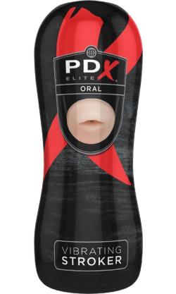 Vibrating Stroker (bouche) - Masturbateur PDX Elite