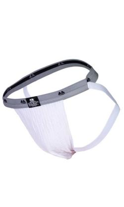 Adult Swimm/Jogger Supporter Bike (Jock Strap ceinture 1'') - White/Light Gray - Size M