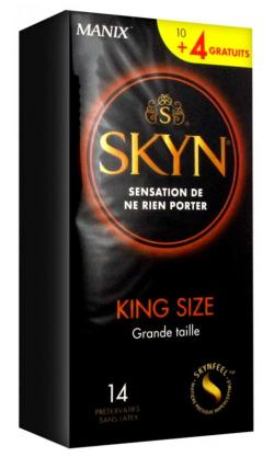 Prservatifs Manix Skyn KING SIZE  x10 + 4 Gratuits !