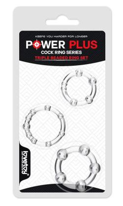 Set de 3 Anneaux Transparents - Power Plus