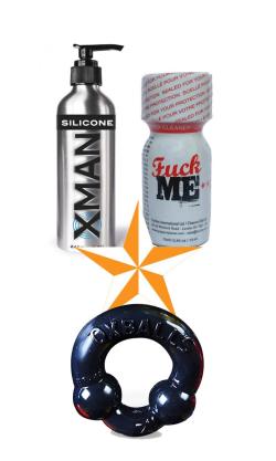 Pack Star: Fuck ME - Xman 245 Silicone - Oxball Noir