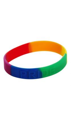 Bracelet silicone souple PRIDE rainbow 