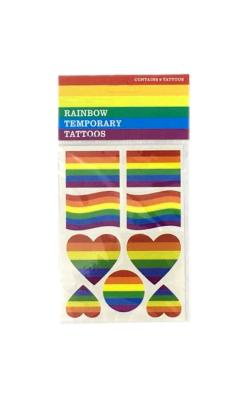 Rainbow temporary Tatoos