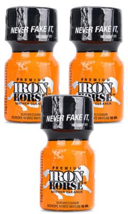 Poppers Iron Horse 10 ml - PwdFactory x 3