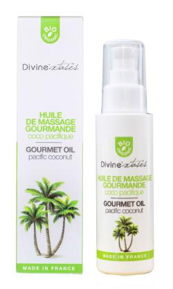 Huile de massage ''Gourmande'' - Divinextases Bio - Coco - 100 ml