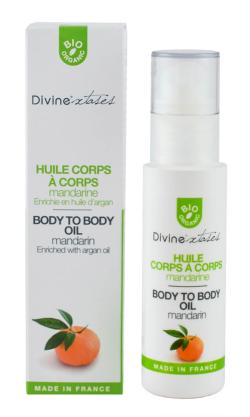 Huile de massage ''Corps � Corps'' - Divinextases Bio - Tangerine - 100 ml