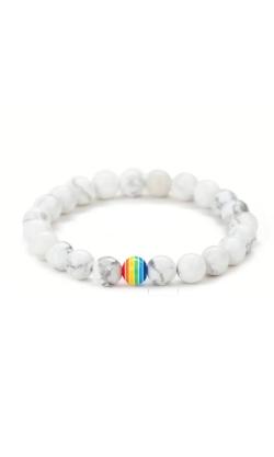 Bracelet Rainbow Perles - Blanc