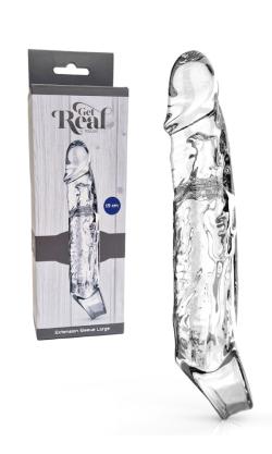 Extension Sleeve - Get Real by ToyJoy - Transparent - Large