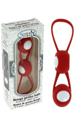 Boules de Geisha ''Design'' - Spoody Toys - White/Red