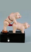 Couple cochons articuls