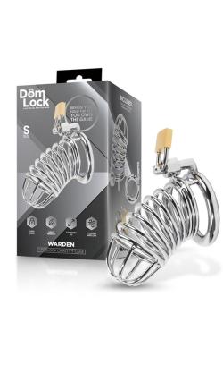 Cage de Chasteté Métal ''Warden'' - DomLock - Taille S
