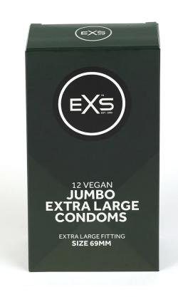 EXS Jumbo (69mm) XL Condoms - x12