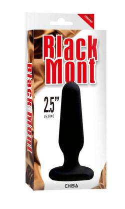 Silicone Plug - Black Mont - Black - Size S