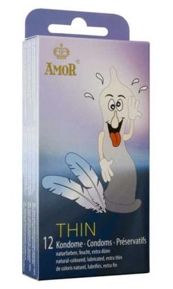 12 Préservatifs masculins Amor ''Thin''