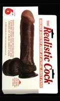 The Original Realistic Cock - Doc Johnson - Black - Size 6 Inches