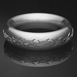 Anneau Mtal Luxe - Imperial Barbed Wire - 16 x 48 mm