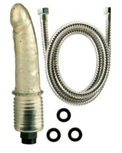 Systme douche anale + Gode en Jelly - COLT <span style=color:red;>[Epuis]</span>