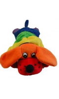Peluche chiot rainbow