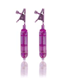 Pinces seins vibrantes Violet - 2x20g
