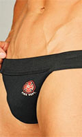 Jock Strap ''Fire Dept.'' Go Softwear - Noir - Taille XL