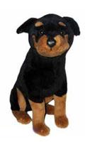 Peluche Chien Rottweiller 40cm