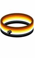 Bear Pride Silicone-Anklet (horizontal)