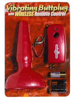 Wierless Vibrating pink Buttplug