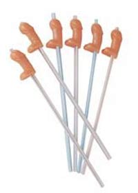 Lot de 6 Pailles ''zizi''