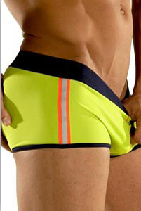 Maillot de bain Race PriapeWear - Lime/Dark Blue - Size L