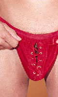String Lacet - Rouge - Taille L