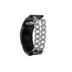 CockStrap cuir double chaine