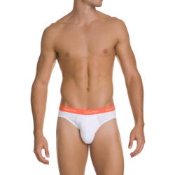Slip Calvin Klein - Blanc/Orange - Taille M