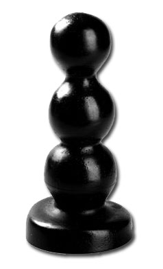 Butt plug vinyl Triple - Moyen