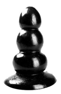Butt plug vinyl Triple - Large