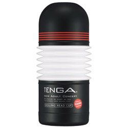 Rolling Head Cup (black) - Special Hard Edition - Masturbateur Tenga