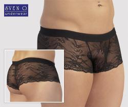 Boxer Hipster Dentelle SvenJoyment - Noir - Taille M
