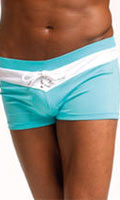 Boxer de Bain Bicolore Udy - Sky Blue/White - Size L