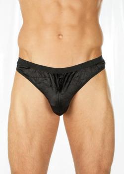 String avec fermeture Zip - Noir - Taille unique