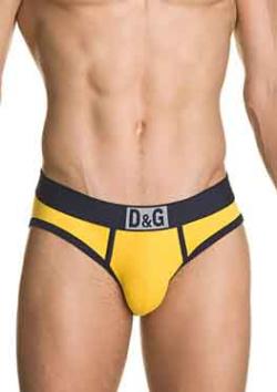 Slip ''paintball'' D&G - Yellow/Marine Blue - Size S