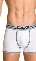 Boxer classique D&G - Blanc/Noir - Taille S