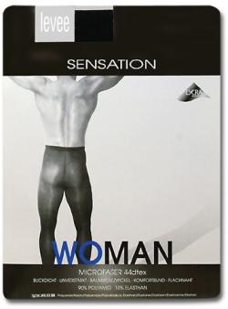 Collant Sensation Homme/Femme - Noir - Taille XL