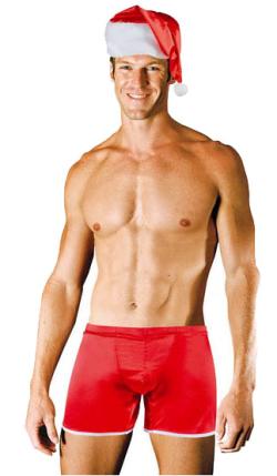 Tenue Père Noël Sexy pour Homme - Red/White - Size M