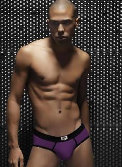 Slip Wonderman UDY - Violet/Noir - Taille S